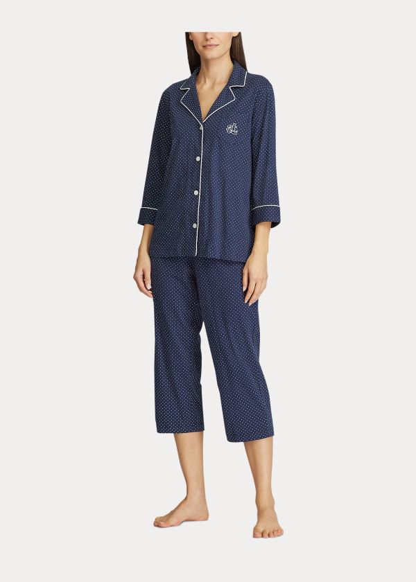 Women's Ralph Lauren Cotton Capri Pajama Sets | 176085KRM